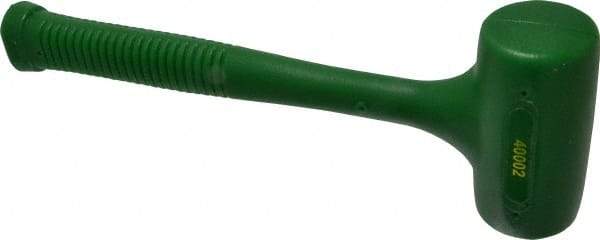 Garland - 26 oz Head 2" Face Diam Polyurethane Dead Blow Hammer - 11-1/2" OAL, Polyurethane Handle - Apex Tool & Supply