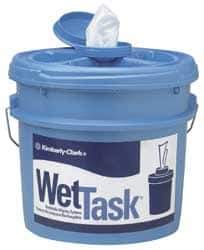 Kimtech - Blue Plastic Wipe Dispenser - For Use with Center Pull Wipes - Apex Tool & Supply