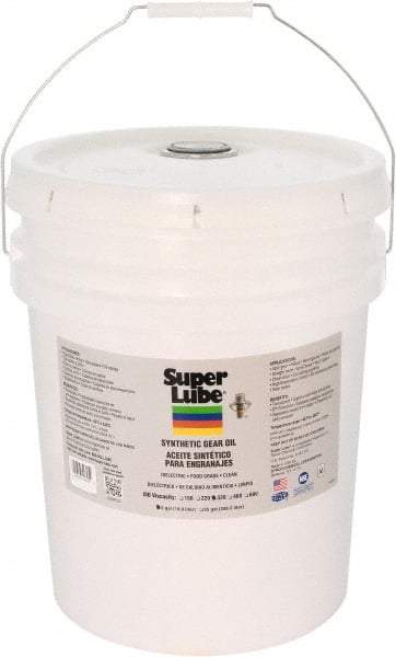 Synco Chemical - 5 Gal Pail, Synthetic Gear Oil - -45°F to 450°F, ISO 320 - Apex Tool & Supply
