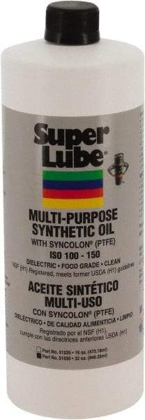 Synco Chemical - 1 Qt Bottle Synthetic Multi-Purpose Oil - -42.78 to 232.22°F, SAE 85W, ISO 150, 681.5 SUS at 40°C, Food Grade - Apex Tool & Supply