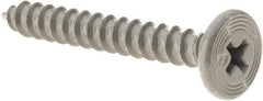 Buildex - #10 Pancake Head Phillips Sheet Metal Screw - Steel, 1" Length Under Head - Apex Tool & Supply