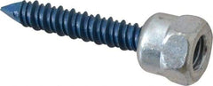 Buildex - 3/8" Zinc-Plated Steel Vertical (End Drilled) Mount Threaded Rod Anchor - 5/8" Diam x 1-1/2" Long, 2,810 Lb Ultimate Pullout, For Use with Concrete/Masonry - Apex Tool & Supply