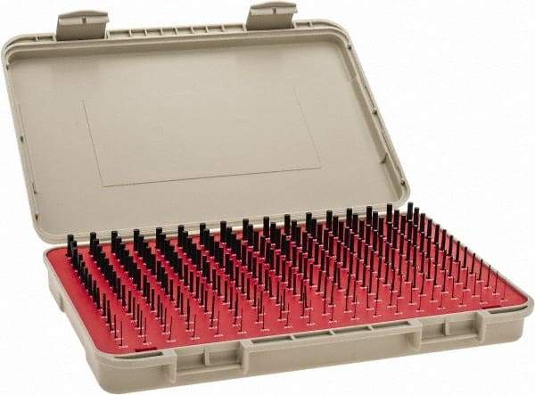 Vermont Gage - 240 Piece, 0.011-0.25 Inch Diameter Plug and Pin Gage Set - Minus 0.0002 Inch Tolerance, Class ZZ - Apex Tool & Supply