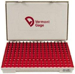 Vermont Gage - 190 Piece, 0.0615-0.2505 Inch Diameter Plug and Pin Gage Set - Minus 0.0002 Inch Tolerance, Class ZZ - Apex Tool & Supply