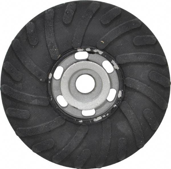 Norton - 5" Diam Locking Nut Disc Backing Pad - Medium Density, 10,000 RPM - Apex Tool & Supply