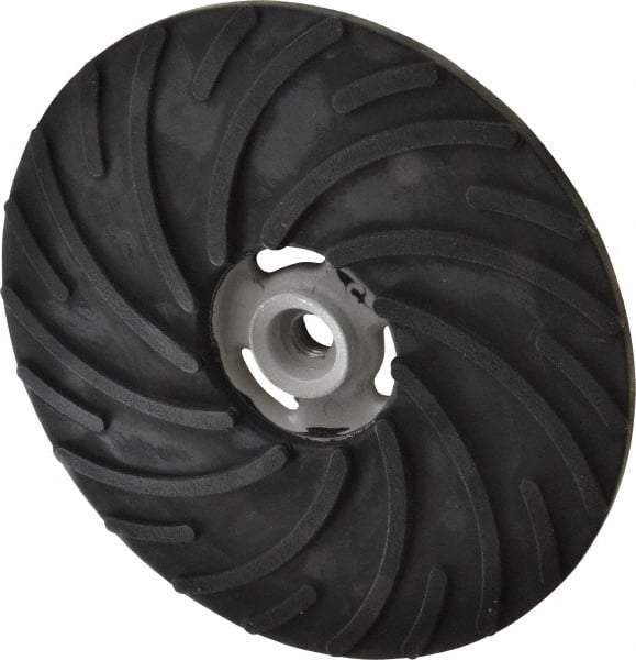 Norton - 9" Diam Locking Nut Disc Backing Pad - Medium Density, 6,600 RPM - Apex Tool & Supply