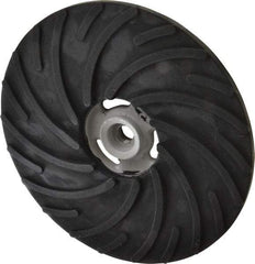 Norton - 9" Diam Locking Nut Disc Backing Pad - Medium Density, 6,600 RPM - Apex Tool & Supply
