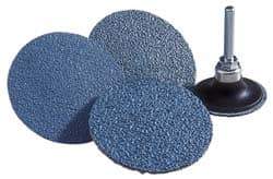 Norton - 4" Disc Diam, 60 Grit, Zirconia Alumina Quick Change Disc - Type S Attaching System, Coated, Medium Grade, R821 Series - Apex Tool & Supply