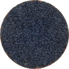 Norton - 1" Disc Diam, 50 Grit, Zirconia Alumina Quick Change Disc - Type S Attaching System, Coated, Brown, Coarse Grade, R821 Series - Apex Tool & Supply