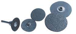 Norton - 1-1/2" Disc Diam, 50 Grit, Aluminum Oxide Quick Change Disc - Type S Attaching System, Coated, Brown, Coarse Grade, R228 Series - Apex Tool & Supply