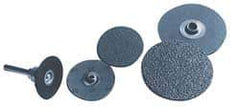 Norton - 1-1/2" Disc Diam, 50 Grit, Aluminum Oxide Quick Change Disc - Type S Attaching System, Coated, Brown, Coarse Grade, R228 Series - Apex Tool & Supply