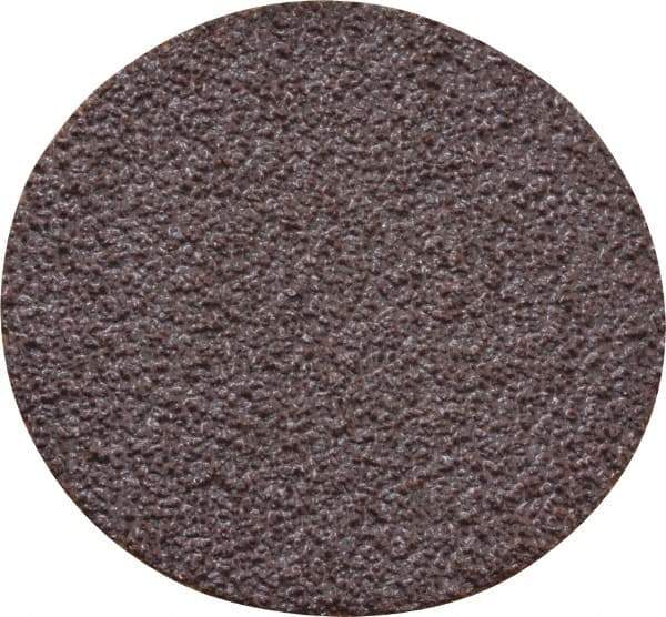 Norton - 1-1/2" Disc Diam, 60 Grit, Aluminum Oxide Quick Change Disc - Type S Attaching System, Coated, Brown, Medium Grade, R228 Series - Apex Tool & Supply
