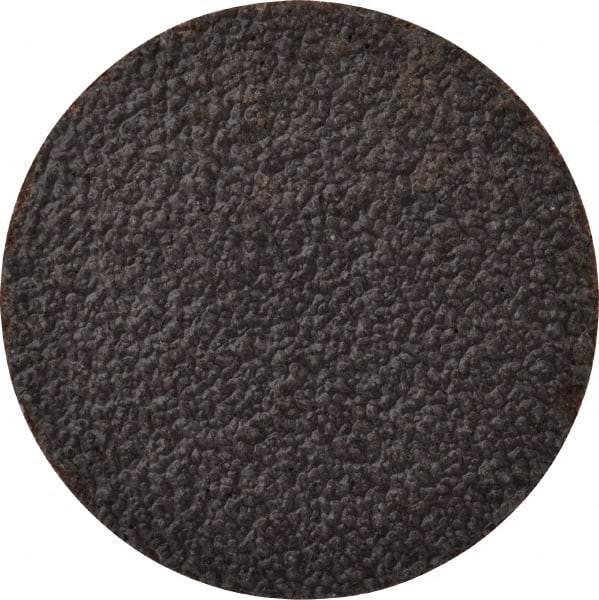 Norton - 2" Disc Diam, 36 Grit, Aluminum Oxide Quick Change Disc - Type S Attaching System, Coated, Brown, Very Coarse Grade, R228 Series - Apex Tool & Supply
