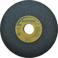 Norton - 7" Diam x 1-1/4" Hole x 1/2" Thick, I Hardness, 60 Grit Surface Grinding Wheel - Silicon Carbide, Type 1, Medium Grade, 3,600 Max RPM, Vitrified Bond, No Recess - Apex Tool & Supply