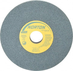 Norton - 7" Diam x 1-1/4" Hole x 1/2" Thick, I Hardness, 80 Grit Surface Grinding Wheel - Silicon Carbide, Type 1, Medium Grade, 3,600 Max RPM, Vitrified Bond, No Recess - Apex Tool & Supply
