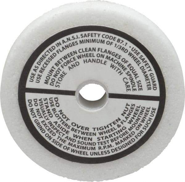 Grier Abrasives - 46 Grit Aluminum Oxide Type 1 Internal Grinding Wheel - 2-1/2" Diam x 3/8" Hole x 3/8" Thick, 12,987 Max RPM, Coarse Grade, J Hardness, Vitrified Bond - Apex Tool & Supply