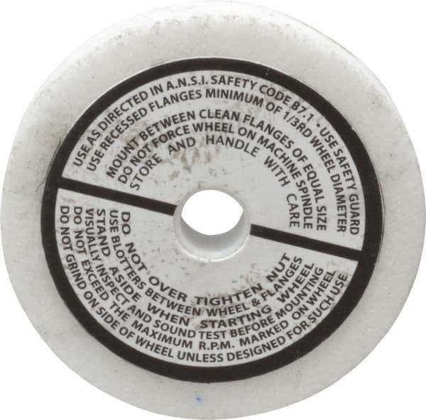 Grier Abrasives - 60 Grit Aluminum Oxide Type 1 Internal Grinding Wheel - 2-1/2" Diam x 3/8" Hole x 3/8" Thick, 12,987 Max RPM, Medium Grade, K Hardness, Vitrified Bond - Apex Tool & Supply
