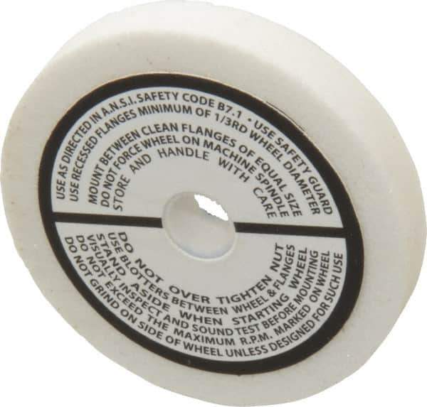 Grier Abrasives - 80 Grit Aluminum Oxide Type 1 Internal Grinding Wheel - 2-1/2" Diam x 3/8" Hole x 3/8" Thick, 12,987 Max RPM, Medium Grade, K Hardness, Vitrified Bond - Apex Tool & Supply