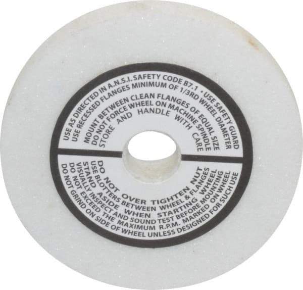 Grier Abrasives - 80 Grit Aluminum Oxide Type 1 Internal Grinding Wheel - 3" Diam x 1/2" Hole x 3/8" Thick, 10,823 Max RPM, Medium Grade, K Hardness, Vitrified Bond - Apex Tool & Supply