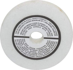 Grier Abrasives - 80 Grit Aluminum Oxide Type 1 Internal Grinding Wheel - 3" Diam x 1/2" Hole x 3/8" Thick, 10,823 Max RPM, Medium Grade, K Hardness, Vitrified Bond - Apex Tool & Supply