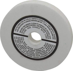 Grier Abrasives - 120 Grit Aluminum Oxide Type 1 Internal Grinding Wheel - 3" Diam x 1/2" Hole x 3/8" Thick, 10,823 Max RPM, Fine Grade, Hardness, Vitrified Bond - Apex Tool & Supply