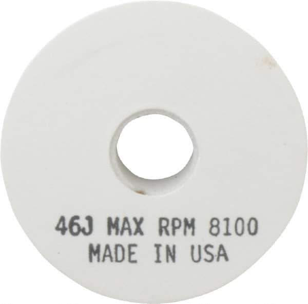 Grier Abrasives - 46 Grit Aluminum Oxide Type 1 Internal Grinding Wheel - 4" Diam x 1/2" Hole x 1/2" Thick, 8,100 Max RPM, Coarse Grade, J Hardness, Vitrified Bond - Apex Tool & Supply