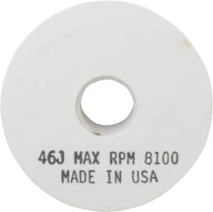 Grier Abrasives - 46 Grit Aluminum Oxide Type 1 Internal Grinding Wheel - 4" Diam x 1/2" Hole x 1/2" Thick, 8,100 Max RPM, Coarse Grade, J Hardness, Vitrified Bond - Apex Tool & Supply