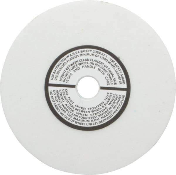 Grier Abrasives - 80 Grit Aluminum Oxide Type 1 Internal Grinding Wheel - 4" Diam x 1/2" Hole x 1/2" Thick, 8,100 Max RPM, Medium Grade, K Hardness, Vitrified Bond - Apex Tool & Supply