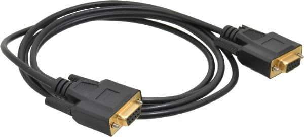 Tripp-Lite - 6' Long, DB9/DB9 Computer Cable - Black, Female x Female - Apex Tool & Supply