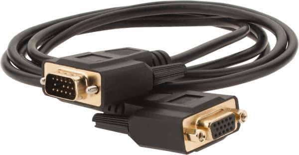 Tripp-Lite - 6' Long, HD15/HD15 Computer Cable - Black, Male x Female - Apex Tool & Supply