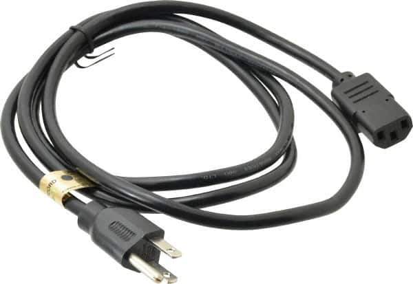 Tripp-Lite - 6' Long, NEMA 5-15P/IEC-320-C-13 Computer Cable - Black, Male x Female - Apex Tool & Supply