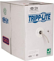 Tripp-Lite - Cat5e, 24 AWG, 350 MHz, Unshielded Network & Ethernet Cable - Gray, PVC, 1,000' OAL - Apex Tool & Supply