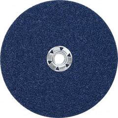 Norton - 7" Diam 24 Grit Fiber Disc - Very Coarse Grade, Zirconia Alumina, 13,000 Max RPM, Series F826 - Apex Tool & Supply