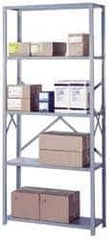 Lyon - 7 Shelf Add-On Open Steel Shelving - 900 Lb Capacity, 36" Wide x 84" High x 18" Deep, Gray - Apex Tool & Supply