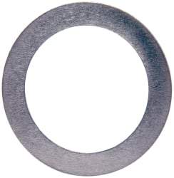 Made in USA - 0.2mm Thick, 16mm Inside x 22mm OD, Round Shim - 9/16" Screw, Uncoated 302/304 Stainless Steel - Apex Tool & Supply