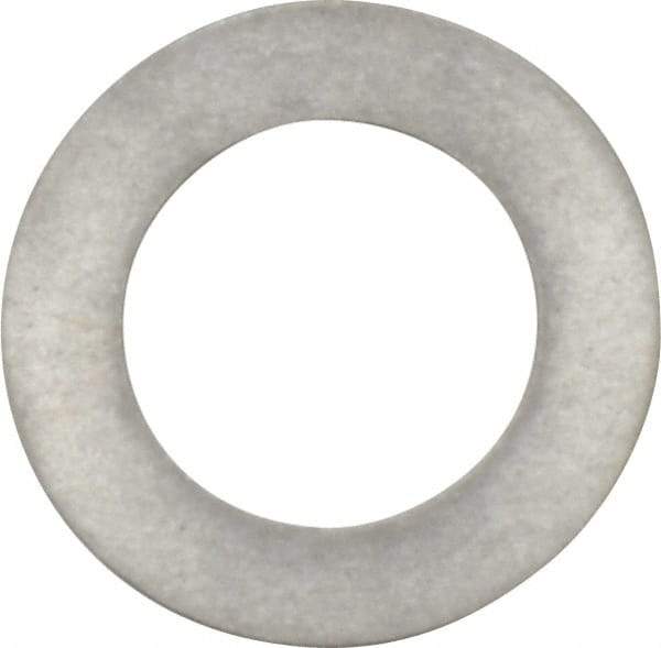 Made in USA - 0.3mm Thick, 10mm Inside x 16mm OD, Round Shim - 3/8" Screw, Uncoated 302/304 Stainless Steel - Apex Tool & Supply