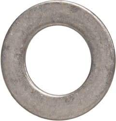 Made in USA - 0.51mm Thick, 8mm Inside x 14mm OD, Round Shim - 1/4" Screw, Uncoated 302/304 Stainless Steel - Apex Tool & Supply