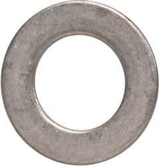 Made in USA - 0.51mm Thick, 8mm Inside x 14mm OD, Round Shim - 1/4" Screw, Uncoated 302/304 Stainless Steel - Apex Tool & Supply