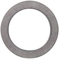 Made in USA - 0.51mm Thick, 20mm Inside x 28mm OD, Round Shim - 3/4" Screw, Uncoated 302/304 Stainless Steel - Apex Tool & Supply