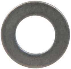Made in USA - 1mm Thick, 8mm Inside x 14mm OD, Round Shim - 1/4" Screw, Uncoated 302/304 Stainless Steel - Apex Tool & Supply