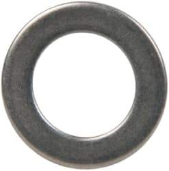 Made in USA - 1mm Thick, 10mm Inside x 16mm OD, Round Shim - 5/16" Screw, Uncoated 302/304 Stainless Steel - Apex Tool & Supply