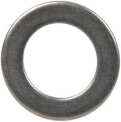 Made in USA - 1mm Thick, 10mm Inside x 16mm OD, Round Shim - 5/16" Screw, Uncoated 302/304 Stainless Steel - Apex Tool & Supply