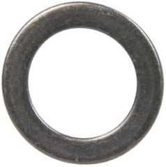 Made in USA - 1mm Thick, 12mm Inside x 18mm OD, Round Shim - 7/16" Screw, Uncoated 302/304 Stainless Steel - Apex Tool & Supply