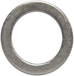 Made in USA - 1mm Thick, 14mm Inside x 20mm OD, Round Shim - 1/2" Screw, Uncoated 302/304 Stainless Steel - Apex Tool & Supply