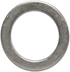 Made in USA - 1mm Thick, 14mm Inside x 20mm OD, Round Shim - 1/2" Screw, Uncoated 302/304 Stainless Steel - Apex Tool & Supply