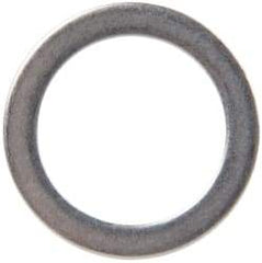 Made in USA - 1mm Thick, 16mm Inside x 22mm OD, Round Shim - 9/16" Screw, Uncoated 302/304 Stainless Steel - Apex Tool & Supply