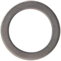 Made in USA - 1mm Thick, 20mm Inside x 28mm OD, Round Shim - 3/4" Screw, Uncoated 302/304 Stainless Steel - Apex Tool & Supply
