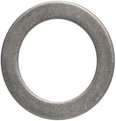 Made in USA - 1mm Thick, 25mm Inside x 36mm OD, Round Shim - 7/8" Screw, Uncoated 302/304 Stainless Steel - Apex Tool & Supply