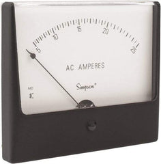 Simpson Electric - Analog, AC Ammeter, Panel Meter - 60 Hz, 0.002 Ohms at 60 Hz - Apex Tool & Supply