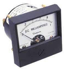 Simpson Electric - Analog, DC Microamp, Panel Meter - 60 Hz, 1800 Ohms at 60 Hz - Apex Tool & Supply
